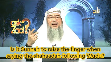 Raising the Index Finger & Saying the Shahada after Wudu & When accepting Islam - Assim al hakeem