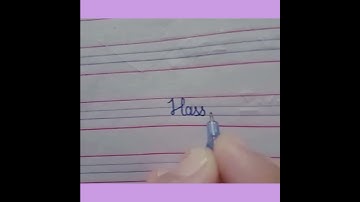 How to write Hassan in cursive writing please subscribe
