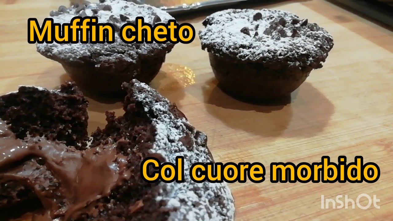 Muffin chetogenici col cuore morbido