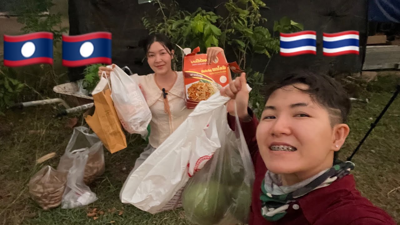พ่อวุธ🇹🇭หอบของมาฝากลูกๆ🇱🇦เยอะมาก‼️28 กุมภาพันธ์ 2569