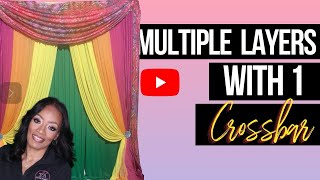 How to Setup a Double Drape Backdrop with 1 Crossbar on Your Pipe and Drape | DIY Event Decorations