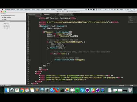 Sessions and Node.js