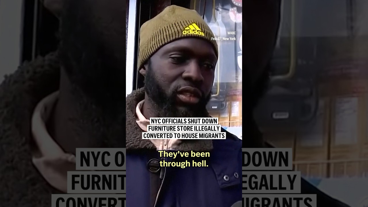 NYC officials shut down furniture store illegally converted to house migrants