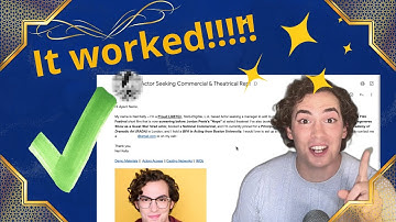 How to Get an Agent for Acting With No Experience | 2025 Actor Email Guide!
