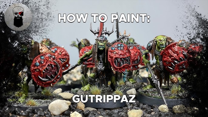 Games Workshop Warhammer Age of Sigmar Orruk Warclans Gutrippaz and Paint  Set 