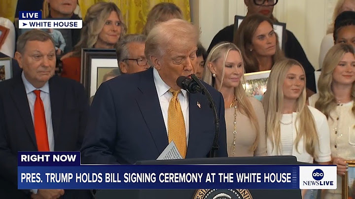 LIVE: Pres. Trump holds bill signing ceremony at the White House
