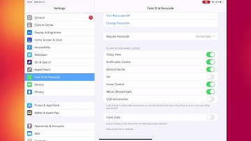 HOW TO ENABLE OR DISABLE USB ACCESSORIES ALLOW ACCESS WHEN LOCKED IN IPADOS 13.6 (IPAD)