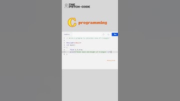 #13 area of triangle in c | c programming tutorial for beginner | #shorts #cprogramming #tutorial