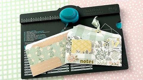 File Tab Notecard & Pocket Set w/ Hidden Paperclip | 6x6 Paper | WRMK Envelope Punchboard