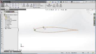 Importing airfoil coordinates to Solidworks
