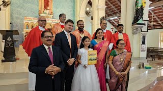 First Holy Communion of Denica d/o David & Rishal Dsouza and Diamond Birthday of Robert  Madanthyar