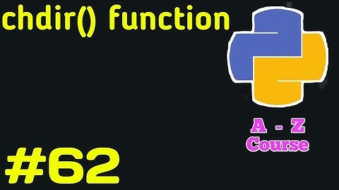 Change working directory with OS chdir( ) function