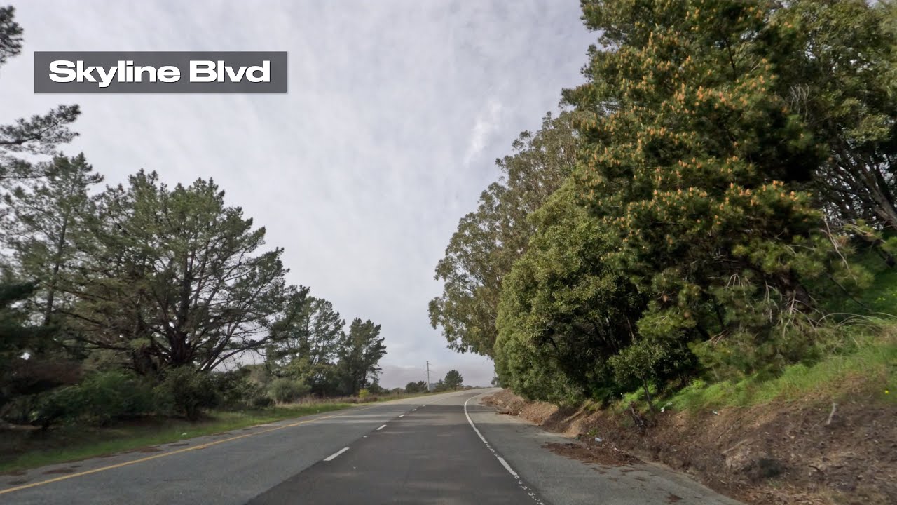 Millbrae → San Francisco | Skyline Blvd — Real-Time Drive (No Music)