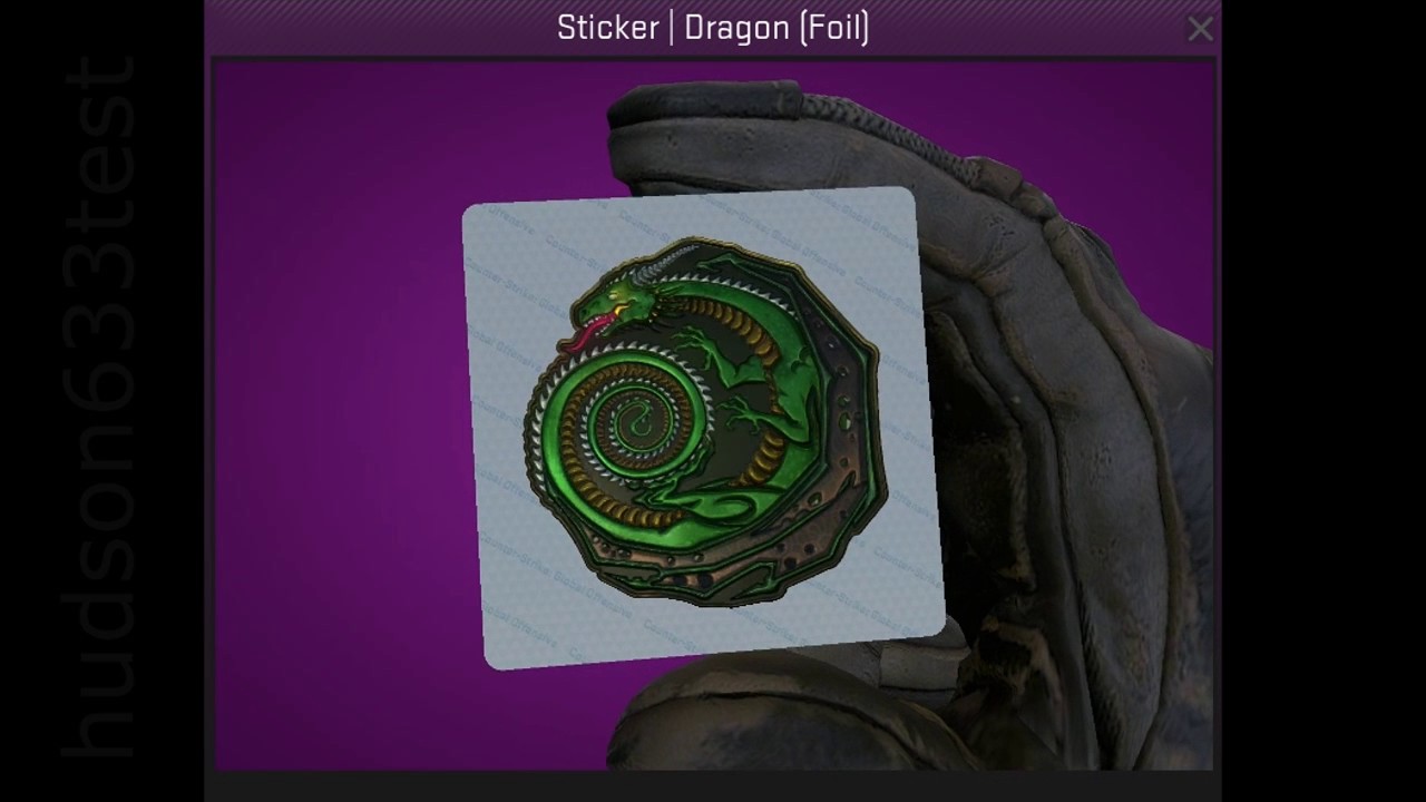 Dragon Foil Sticker CSGO YouTube