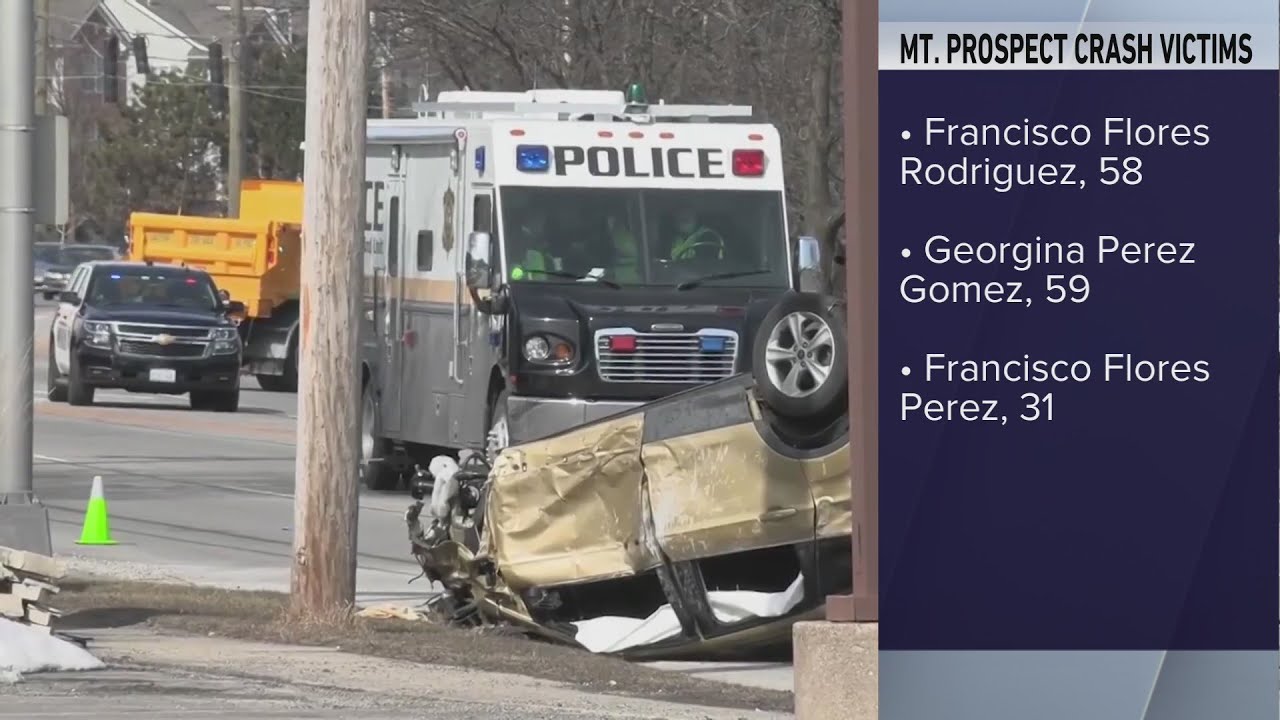 Police ID three killed in Mount Prospect rollover crash YouTube