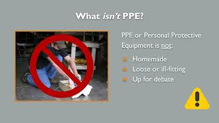 Lead Safe Home Projects: Personal Protective Equipment (PPE)