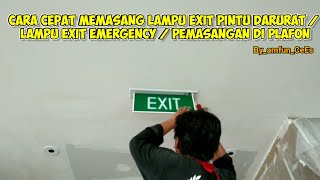 Lampu LED Exit Dua Sisi. 