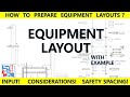 How to prepare an equipment layout  considerations  safety distances  piping mantra 