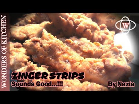 Super Crispy & Crunchy Chicken Fingers | Chicken Zinger Strips | Chicken Tenders | KFC Zinger Strips