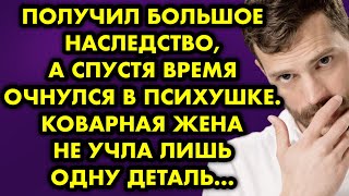 Получил большое наследство, а спустя время очнулся в психушке. Коварная жена не учла одну деталь…