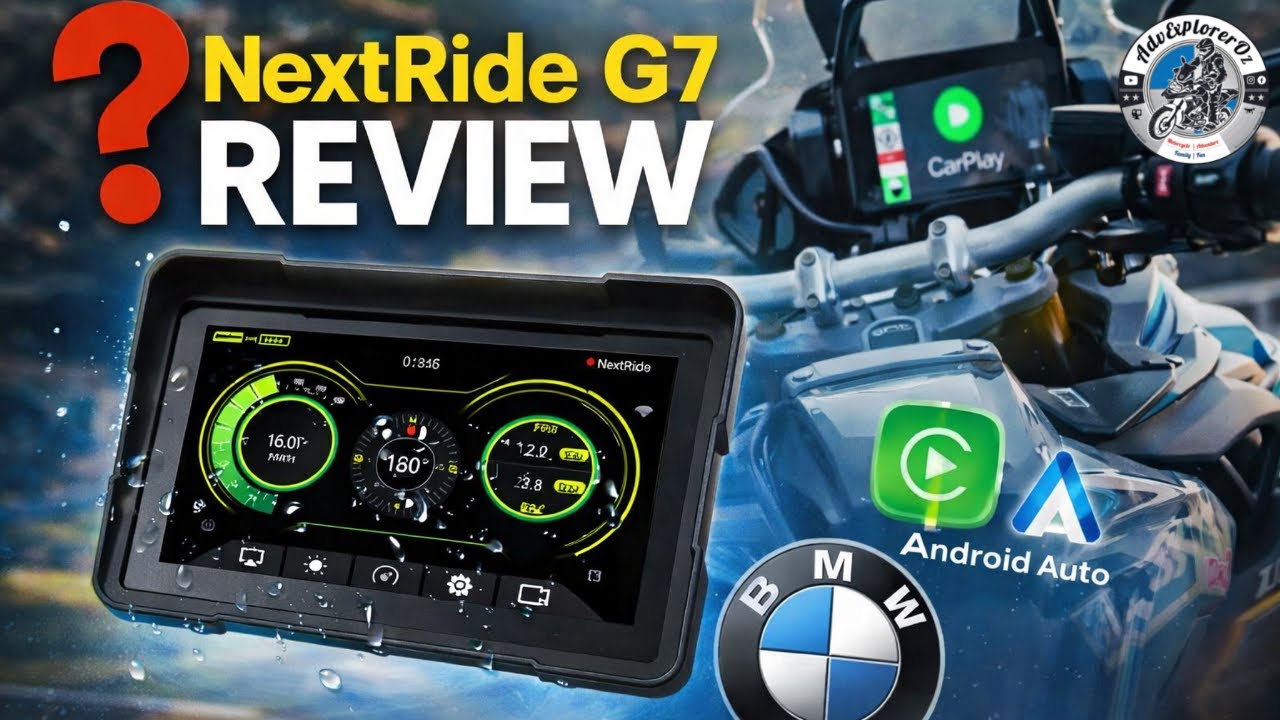 NextRide G7 Review | Simple, Solid & Great-Value Android Auto for your BMW Motorcycle!