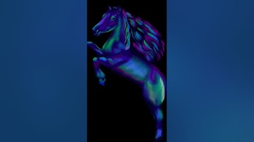 drawing a unicorn, how I draw a unicorn in Procreate, timelapse