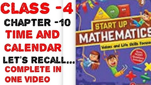 4 class chapter 10 time and calendar let