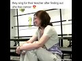 Students sing for their Teacher when they found out that she has cancer