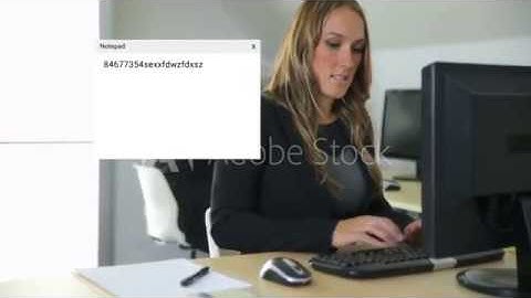 Business Woman Computer Stock Video