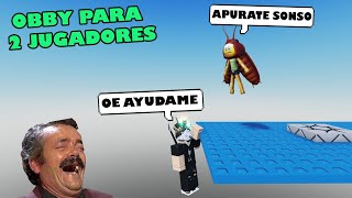 OBBY PARA 2 JUGADORES MOMENTOS DIVERTIDOS CON @RoxiCakeGamer (ROBLOX)