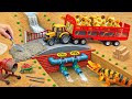 DIY Mini Tractor Builds a Strong Brick and Concrete Bridge for Trucks After a Crocodile Destroyed It