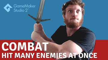 Melee Attack Multiple Enemies at Once (GameMaker Studio 2 Tutorial)