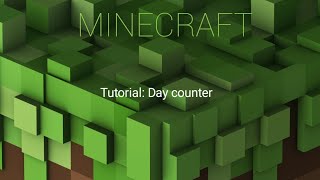 Minecraft:Ps4|day counter tutorial