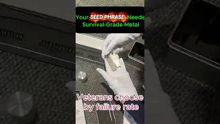 Why Serious Crypto Users Choose Titanium & Stainless Steel?#cryptosecurity#seedphrase#selfcustody