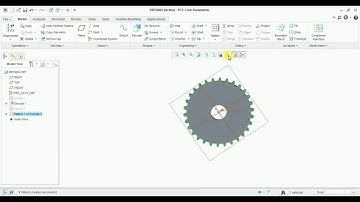 How to design spur gear under 2 mins in CREO
