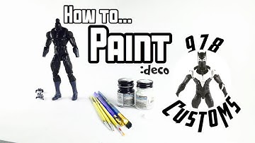 HOW TO: Paint marvel legends Action figures - BLACK PANTHER- VENOMVERSE
