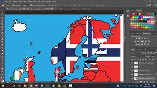 Europe - Flag Map Time-lapse | Part 3: Flags (original) - SRPFC