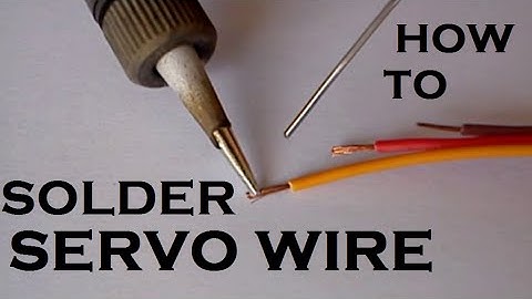 How to solder servo wire   /  extend wire