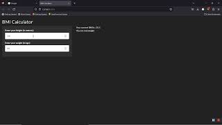 R Shiny BMI Calculator screenshot 4