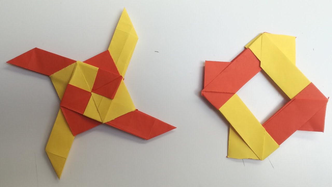 Comment faire une étoile ninja transformante en papier #2 - YouTube