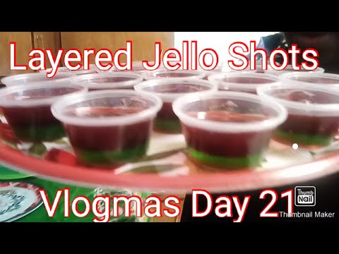 Como fazer Shots Layered Jello | Vlogmas 2019: Dia 21