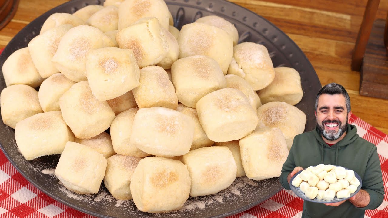 BOLACHINHAS DE NATA - MACIA - DELICIOSA - FÁCIL - PRONTA EM 5 MINUTOS - Receitas de Pai