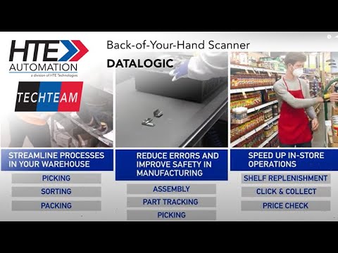 Datalogic HandScanner™ Quickly scan with the back of your hand - YouTube