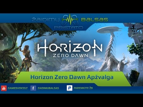 Horizon: Zero Dawn Apžvalga. Saldainiukas Open World fanams.