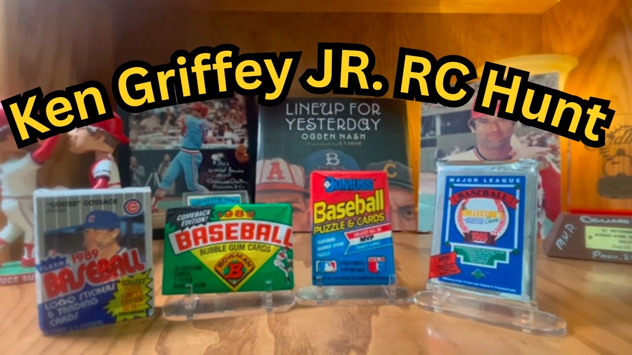 Ken Griffey JR. RC Hunt. YOU DON'T WANT TO MISS THIS! Open a 1989 Upper Deck, Fleer, Donruss, Bowman