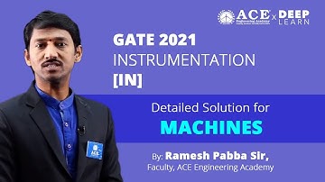 GATE 2021 INSTRUMENTATION [IN]  - DETAILED SOLUTIONS FOR MACHINES