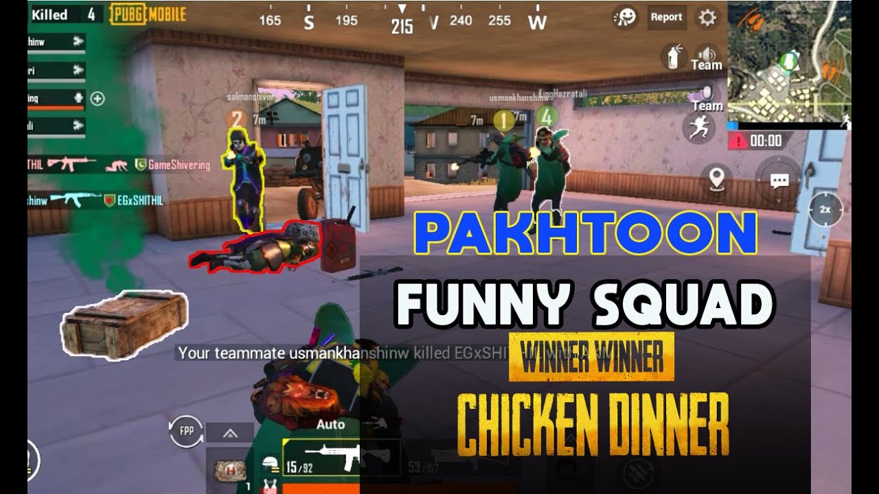 PUBG FUNNY PATHAN SQUAD MATCH | NEW 2020 | POCHINKI | gameshivering