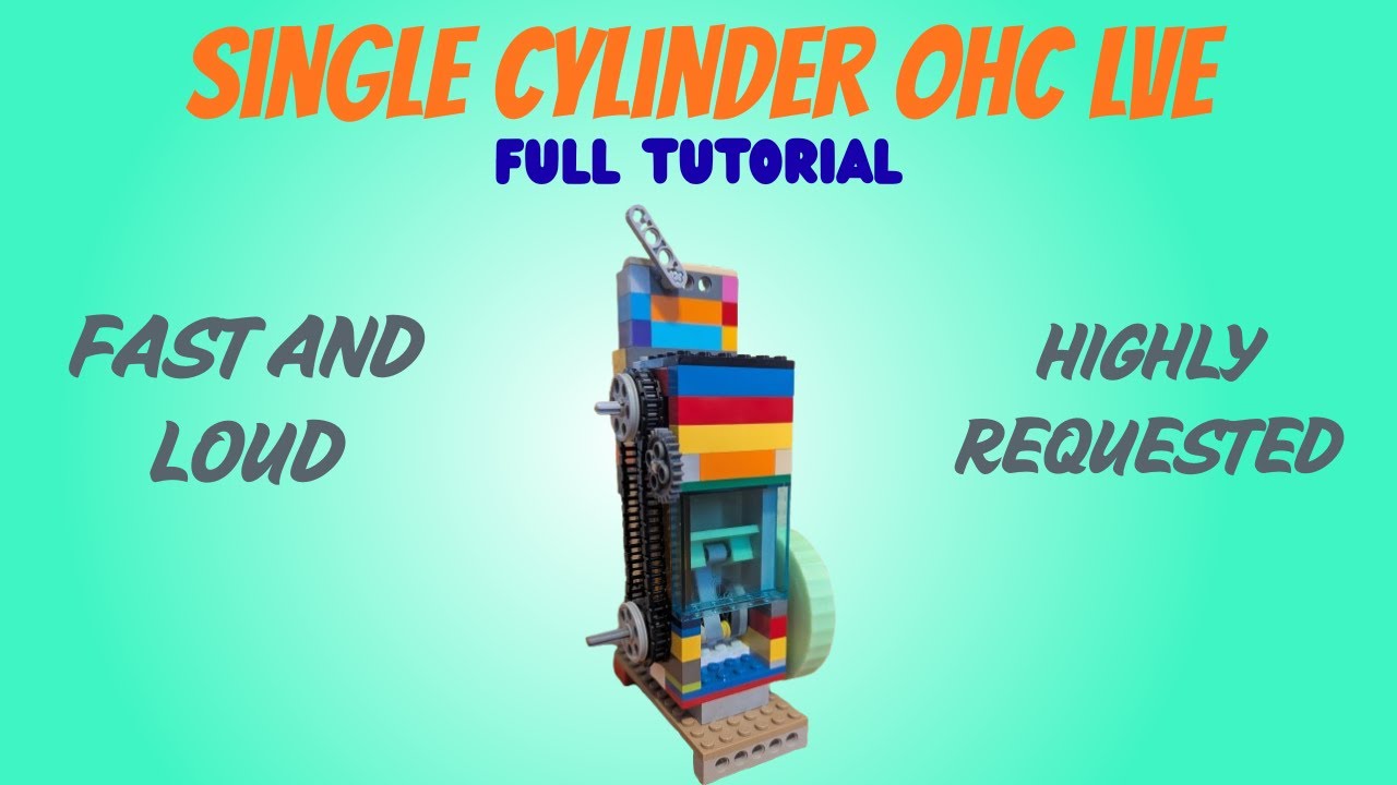 Одноцилиндровый вакуумный двигатель с верхним расположением распредвала (OHC) (внутренний распред...