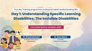 Day 1: Understanding Specific Learning Disabilities: The Invisible Disabilities