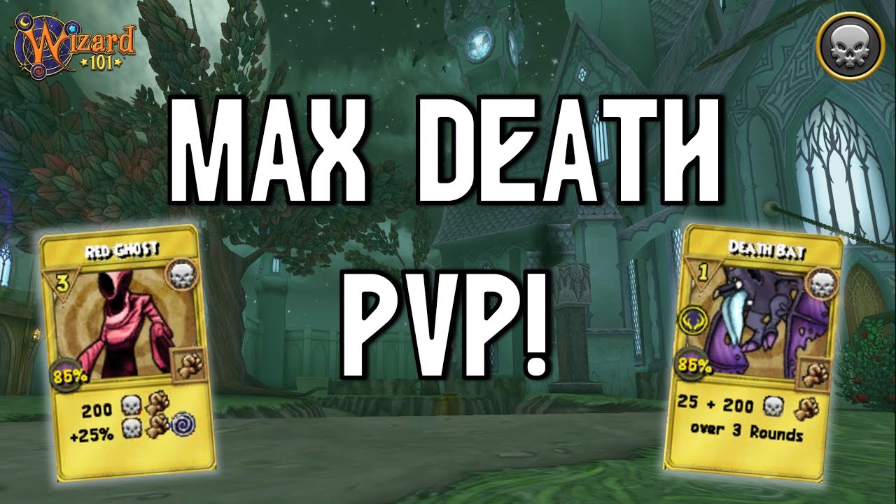 Wizard101: MAX DEATH PvP (130): JUICY Death Bats Setup!